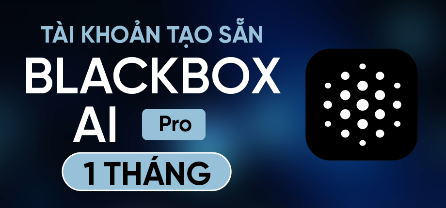 Blackbox AI Pro 1 tháng - Tài khoản